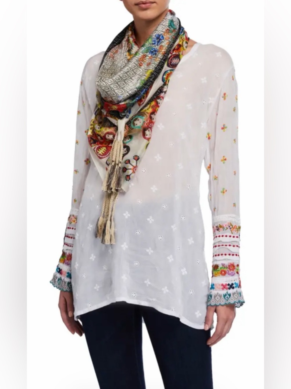 Johnny Was Babushka (Revised ) Scarf Style C95918-3